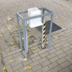 Gázfogadó védő korlát